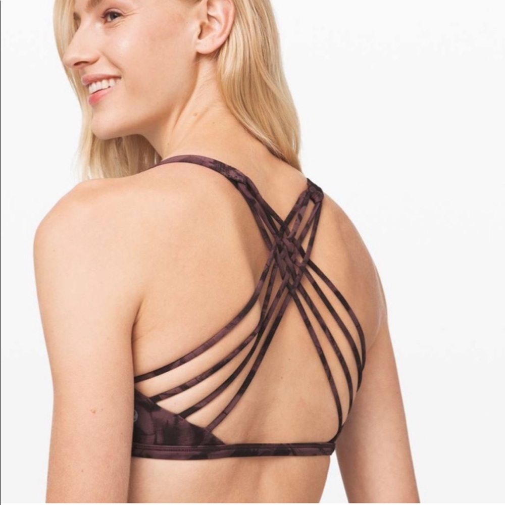 Lululemon Free To Be Bra (Wild) Floral Antique Bark - special edition UNITED - Picture 1 of 7